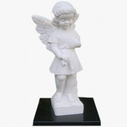 Скульптура из мрамора S_15 Ангелок-девочка